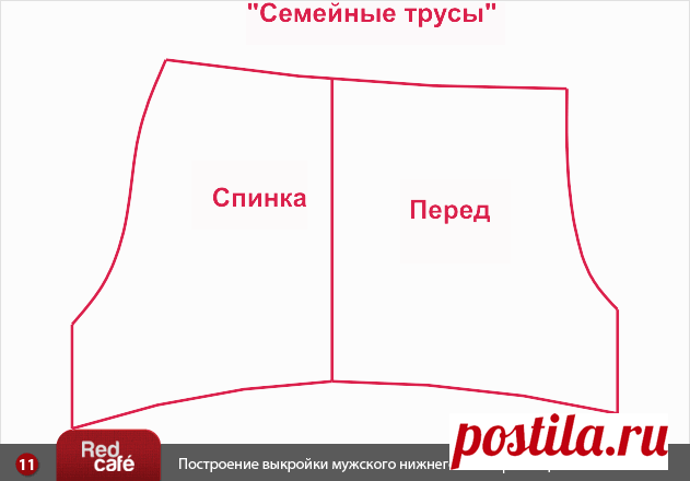 RedCafe | Построение выкроек мужского нижнего белья - плавки, боксеры (семейники). Скачать