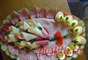 Украшение блюд к праздничному столу.
Так красиво, что и есть жалко