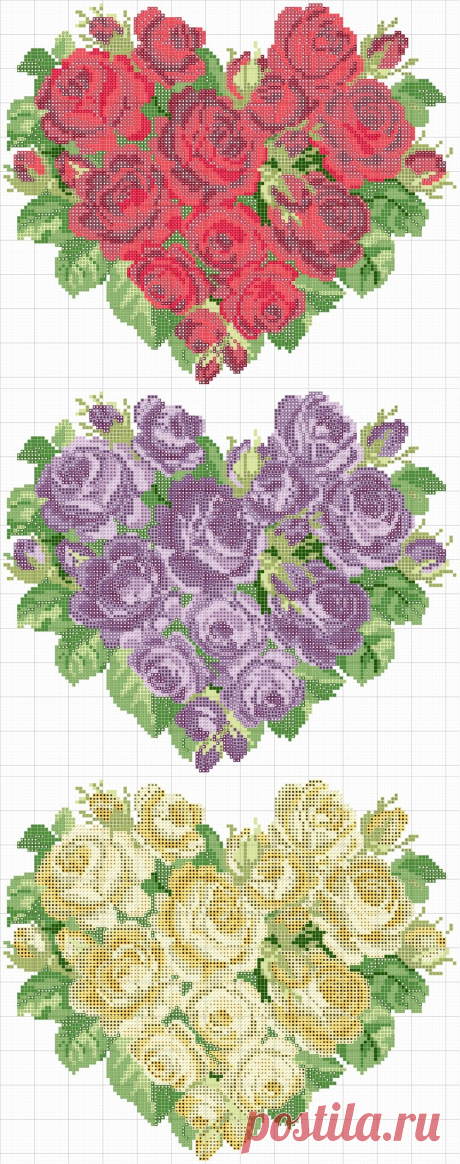14 февраля - Вышивка крестом