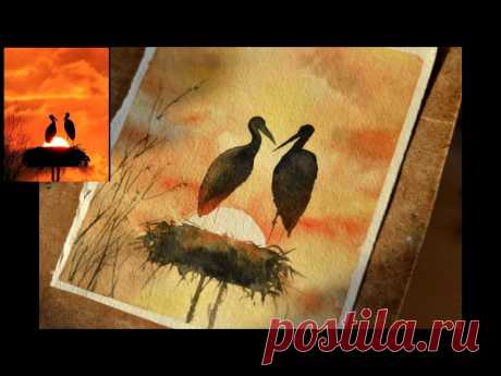 Мастер-класс "Картина акварелью "Журавлиная пара"
#живопись #рисунок #рисование #картина #рисовать #акварель #масло #творчество #художники #masaa