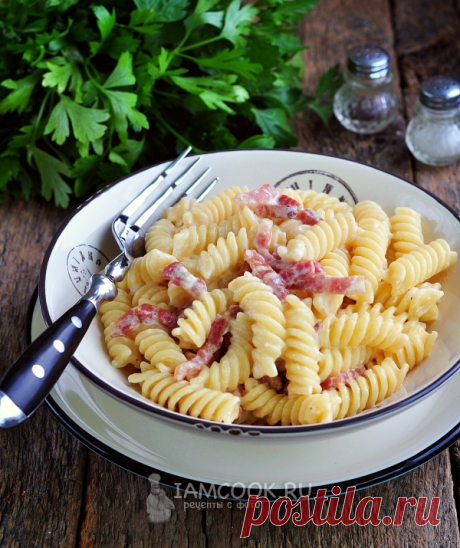 Макароны с соусом карбонара