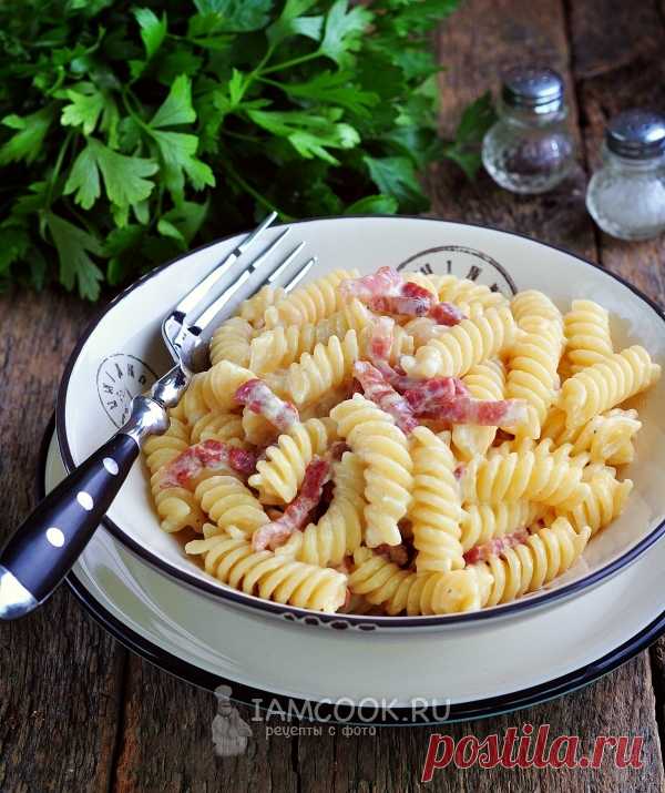 Макароны с соусом карбонара