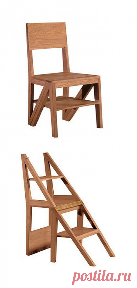 Chair / ladder stepping stool #furniture_design: