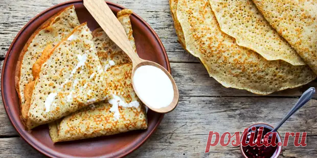 (10) Блины с дырочками на молоке и кипятке - Будет вкусно - 6 февраля - 43635055328 - Медиаплатформа МирТесен