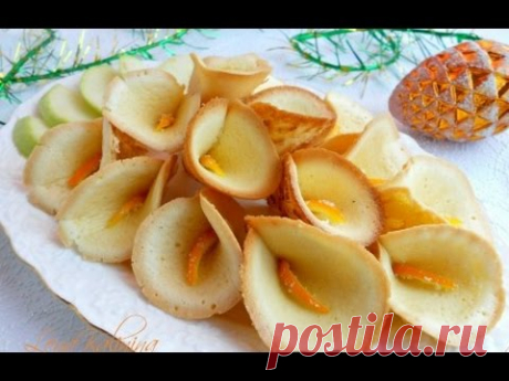 ОЧЕНЬ красивые печенья КАЛЛЫ,БЫСТРЫЙ И ЛЕГКИЙ рецепт