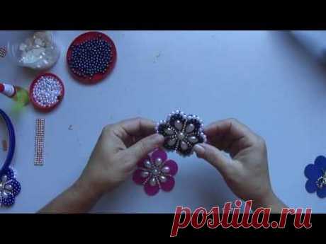 Novo acabamento em tiaras de pérolas.