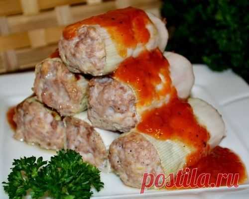 Каннеллони из лука-порея