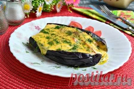 Баклажан с помидорами и сыром в микроволновке - 11 пошаговых фото в рецепте