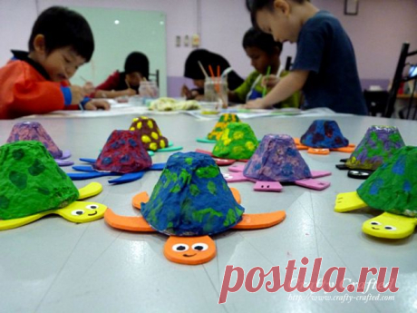 Яйцо коробка черепаха «Animal ремесел« Лукавая-Crafted.com