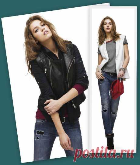 способ залатать джинсы / Переделка джинсов / ВТОРАЯ УЛИЦА