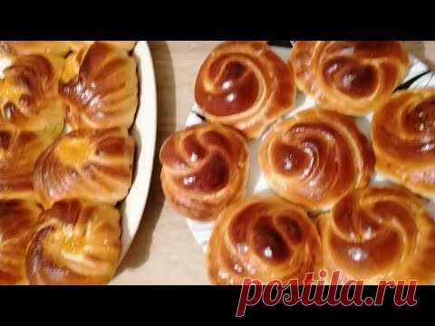 Булочки на кефире #булочкинакефире #булочкикакпух #булочки