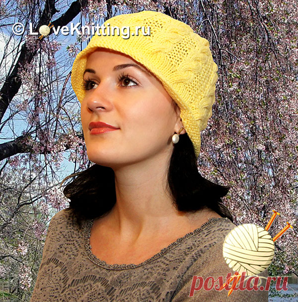 Шляпа с косами | Loveknitting.ru