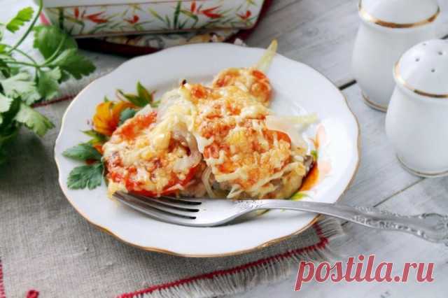 Мясо по французски с сыром - 1000.menu