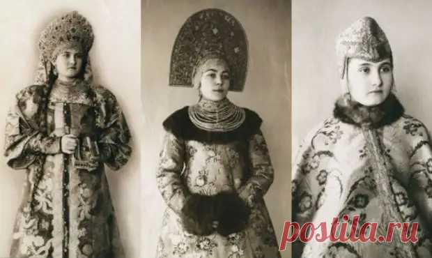 Уникальные фотографии русских красавиц в народных костюмах дореволюционной России