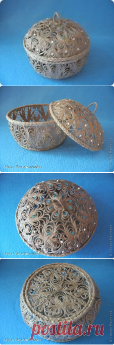 Джутовая шкатулка | Страна Мастеров