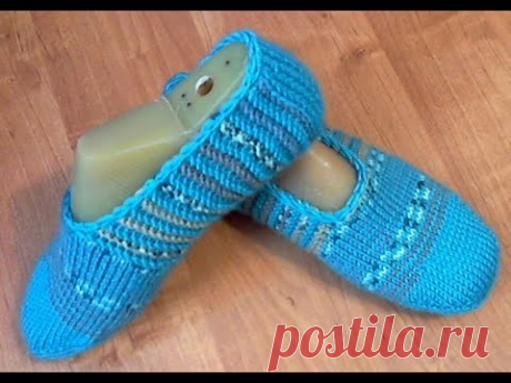 Следки спицами. От мыска. Без шва. Техника - хеликс.