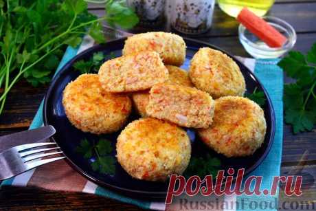 Рецепт: Котлеты из крабовых палочек с сыром и яйцами на RussianFood.com