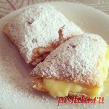 Неженка — сладкие пирожные-слойки. Легкий рецепт