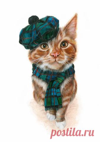 Art by Lana Mathieson | Scottish Themed Art | Custom Pet Portraits | Lanark, Scotland