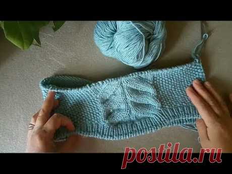 Джемпер ЛОЖНАЯ КОСА . 1 часть. Расчет.Вязание основной части.