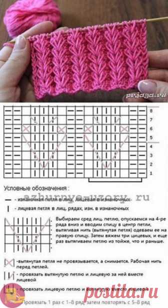 Очень красивые узоры для спиц — Сделай сам, идеи для творчества - DIY Ideas