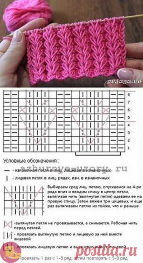 Очень красивые узоры для спиц — Сделай сам, идеи для творчества - DIY Ideas
