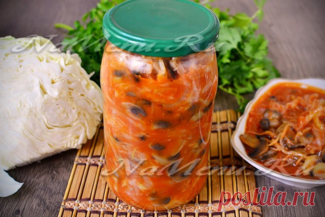 Солянка с грибами и капустой, рецепт на зиму