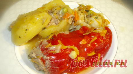 Картофель, фаршированный мясом тушеный с фаршированным перцем Танцы от плиты и до компа !!







Какой же русский не любит картошку с мясом?! Приготовить картофель, фаршированный фаршем, - несложно. Особенно, если у вас есть специальное устройство для "делания …