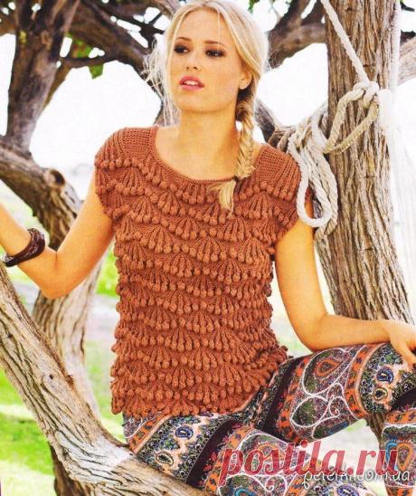 Вязаные маечки и топы со схемами и описанием. » Страница 4