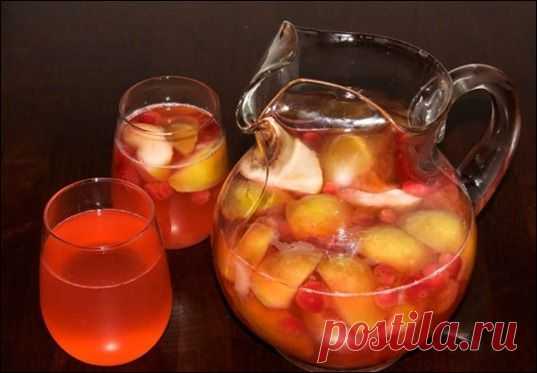 РЕЦЕПТЫ И СОВЕТЫ ХОЗЯЙКАМ: Летний компотик