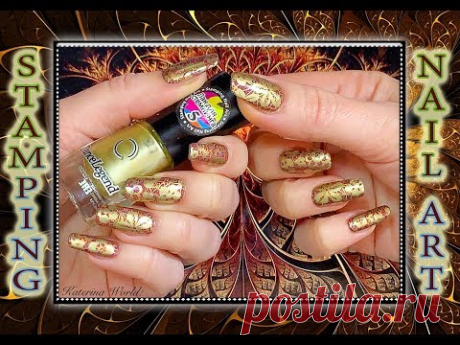 Стемпинг с лаком Dance Legend на Голографический Хром Пигмент Born Pretty.