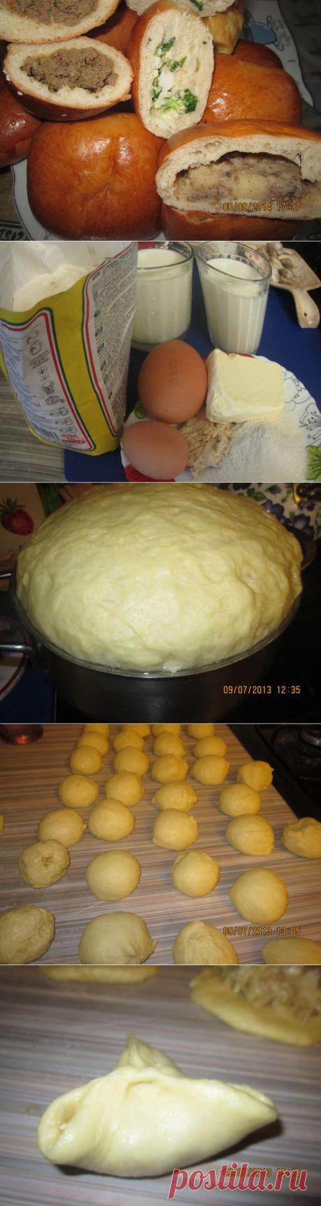 Пироги печёные с тремя начинками
