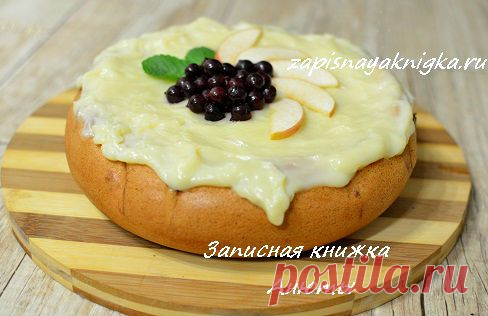 Шарлотка в мультиварке с яблоками | Записная книжка рецептов Анюты