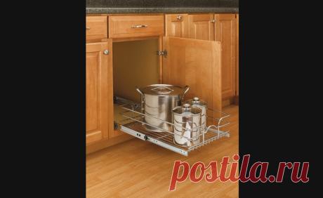 Panier coulissant simple pour armoires de cuisine - Rangement pour armoires de cuisine | Accessoires de cuisine
