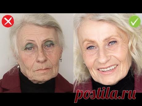 Ворзрастной макияж 60+. Три ошибки повседневного возрастного макияжа.