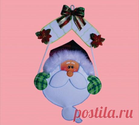 Новогодняя подвеска  Шаблончик