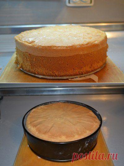 Идеальный пышный бисквит для тортов