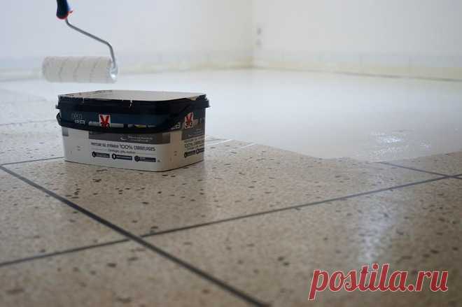 Как покрасить плиточный пол — Мой дом