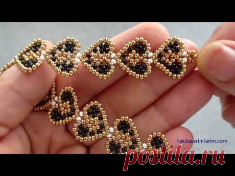 BONCUKTAN KALPLİ BİLEKLİK YAPIMI / HEART BEAD BRACELET MAKİNG