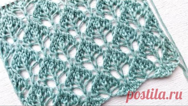 Классный узор с кружевными листьями для джемпера, летнего топа