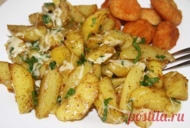 Запеченный картофель с пармезаном