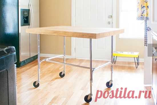Мобильный кухонный столик своими руками - Nebka.Ru