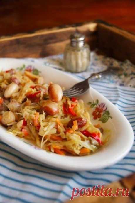Овощное рагу с фасолью и грибами - Лучшие кулинарные рецепты интернета