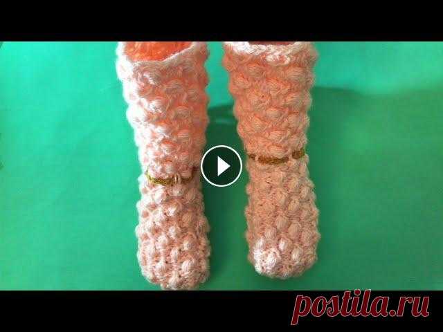 ВЯЖЕМ ТЕПЛЫЕ САПОЖКИ СПИЦАМИ | ДЛИНА ПОДОШВЫ 22 см. #ВЯЖЕМ #ТЕПЛЫЕ #САПОЖКИ #СПИЦАМИ | #ДЛИНА #ПОДОШВЫ 22 см. Сапожки тёплые, удобные, легко вяжутся. Длина подошвы 22 см. Вязала спицами 2,5 мл. Пряжа в ...