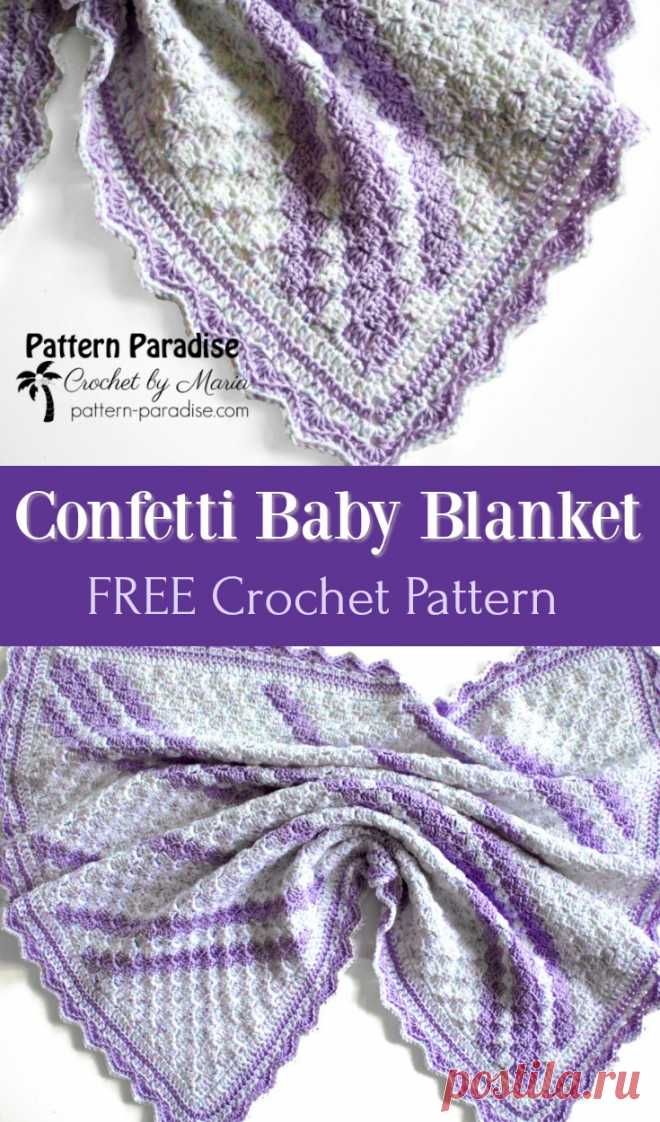 Free Crochet Pattern: Confetti C2C Baby Blanket - Pattern Paradise