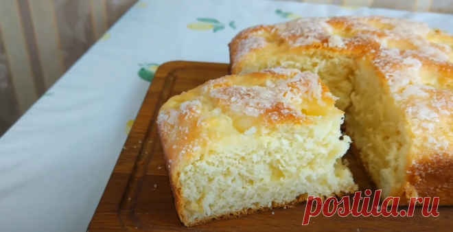Необыкновенно вкусная сдоба: сахарно-масляный пирог, воздушное объедение | Вкусно без компромиссов🍵🍹🥙 | Яндекс Дзен
