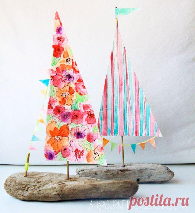 кораблики из коряги