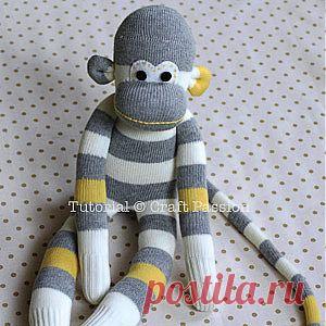 Мягкая игрушка обезьянка своими руками. Прикольно и просто.   | Все своими руками