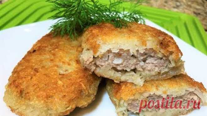 ДРАНИКИ С МЯСОМ ( Колдуны). Самые Вкусные ДРАННИКИ. Potato fritters.