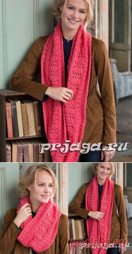 Коралловый снуд спицами, схема
